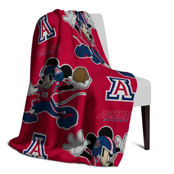 personalized arizona wildcats mickey red blanket top rated