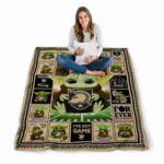 personalized army black knights baby yoda gold blanket high quality