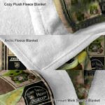 personalized army black knights baby yoda gold blanket premium grade