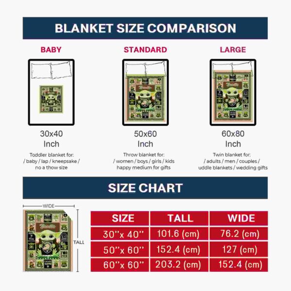 personalized army black knights baby yoda gold blanket trendy