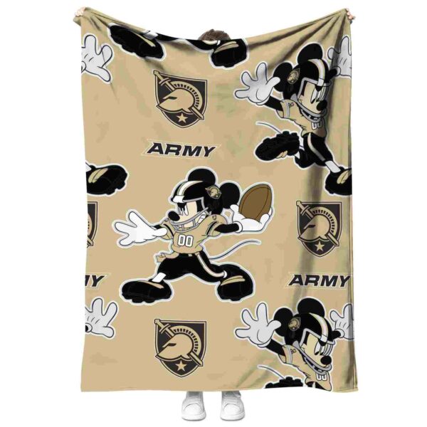 personalized army black knights mickey gold blanket best selling