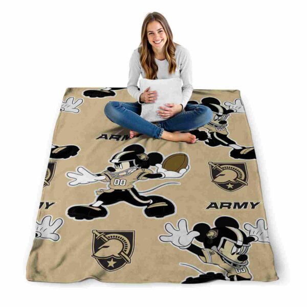 personalized army black knights mickey gold blanket high quality