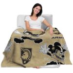 personalized army black knights mickey gold blanket latest model