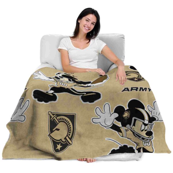 personalized army black knights mickey gold blanket latest model