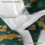 personalized baylor bears mickey green blanket best selling