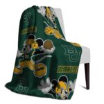 personalized baylor bears mickey green blanket best selling