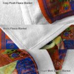 personalized boise state broncos baby yoda orange blanket premium grade