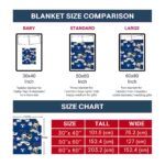 personalized byu cougars mickey blue blanket trendy