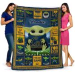 personalized california golden bears baby yoda blue blanket fashion forward