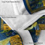 personalized california golden bears baby yoda blue blanket premium grade