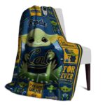 personalized california golden bears baby yoda blue blanket top rated