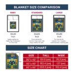 personalized california golden bears baby yoda blue blanket trendy