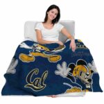 personalized california golden bears mickey blue blanket best selling
