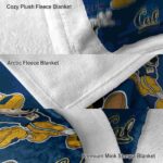 personalized california golden bears mickey blue blanket best selling