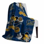 personalized california golden bears mickey blue blanket best selling