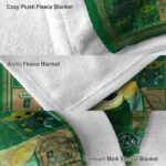 personalized charlotte 49ers baby yoda green blanket premium grade