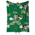 personalized charlotte 49ers mickey green blanket best selling