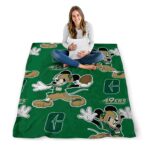 personalized charlotte 49ers mickey green blanket best selling
