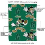 personalized charlotte 49ers mickey green blanket best selling