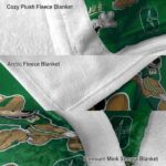 personalized charlotte 49ers mickey green blanket best selling