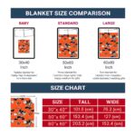 personalized cincinnati bengals mickey orange blanket best selling