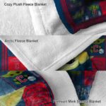 personalized cleveland guardians baby yoda navy blue blanket premium grade