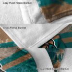 personalized coastal carolina chanticleers grunge streaks green blanket best selling