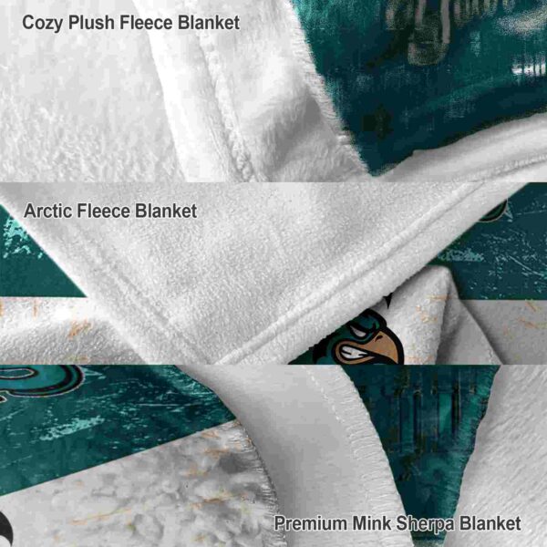 personalized coastal carolina chanticleers grunge texture green white blanket premium grade