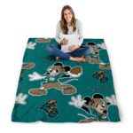 personalized coastal carolina chanticleers mickey green blanket best selling