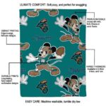 personalized coastal carolina chanticleers mickey green blanket best selling