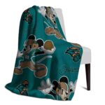 personalized coastal carolina chanticleers mickey green blanket best selling