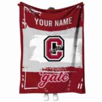 personalized colgate raiders paint strokes maroon white blanket best selling
