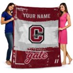 personalized colgate raiders paint strokes maroon white blanket best selling