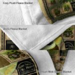 personalized colorado buffaloes baby yoda gold blanket premium grade