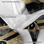 personalized colorado buffaloes grunge streaks gold blanket best selling