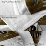 personalized colorado buffaloes grunge texture gold white blanket best selling