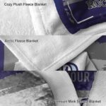 personalized colorado rockies paint strokes blue white blanket premium grade