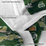 personalized colorado state rams mickey green blanket best selling
