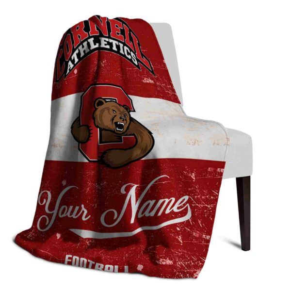 personalized cornell big red grunge texture red white blanket top rated