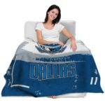 personalized dallas mavericks paint strokes blue white blanket latest model