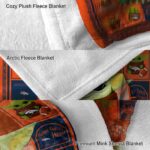 personalized denver broncos baby yoda orange blanket best selling