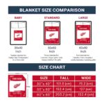 personalized detroit red wings paint strokes red white blanket trendy