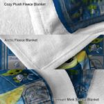 personalized drake bulldogs baby yoda blue blanket premium grade