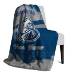 personalized drake bulldogs grunge streaks blue blanket top rated