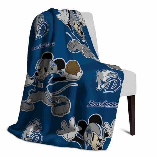 personalized drake bulldogs mickey blue blanket top rated