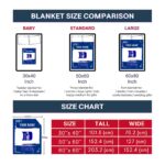 personalized duke blue devils paint strokes blue white blanket trendy