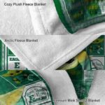 personalized eastern michigan eagles baby yoda green blanket best selling