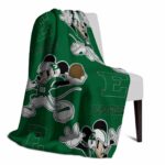 personalized eastern michigan eagles mickey green blanket best selling