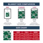 personalized eastern michigan eagles mickey green blanket best selling