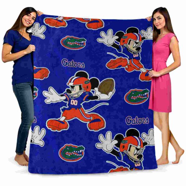 personalized florida gators mickey blue blanket fashion forward